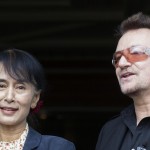 Oslo, Aung san Suu Kyi incontra la star degli U2 Bono01