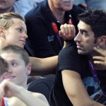 Magnini e Pellegrini in tribuna 01