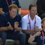 Olimpiadi 2012 -Il Principe Harry alla sessione finale di nuoto04