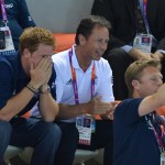 Olimpiadi 2012 -Il Principe Harry alla sessione finale di nuoto03