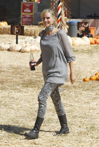 Heidi Klum con leopard legging