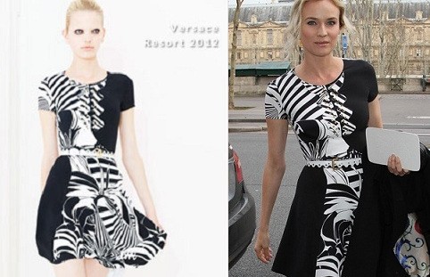 Diane Kruger all'Atelier Versace
