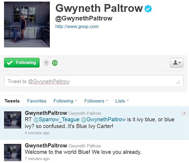 Beyoncè messaggio auguri Gwyneth Paltrow