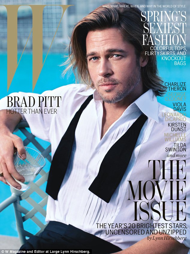 Brad Pitt Wmagazine febbraio 01