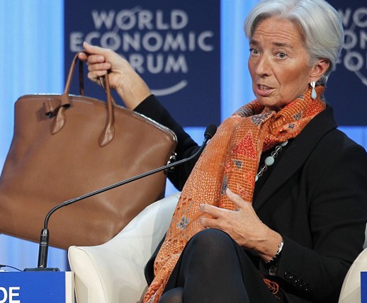 Lagarde Forum a Davos borsa Louis Vuitton Lockit