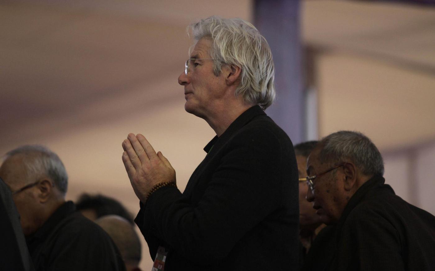 India, anche Richard Gere al festival buddista col Dalai Lama01