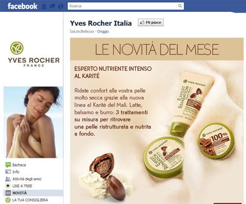Yves Rocher Italia Facebook