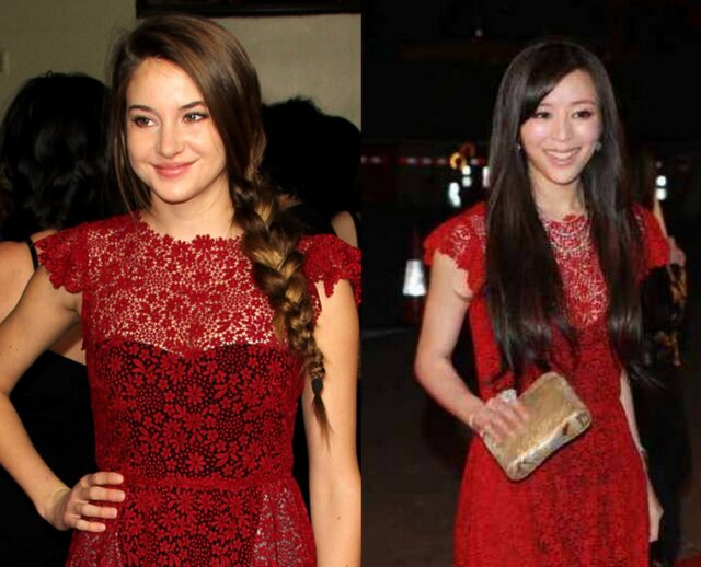 Valentino, abito rosso in pizzo: chi lo indossa meglio? - ladyblitz.it