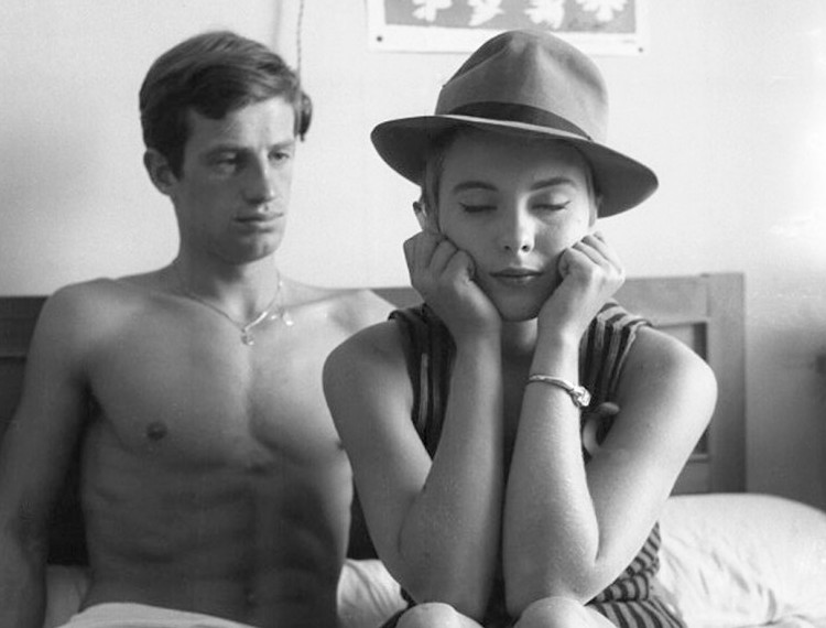 Jean Seberg e Jean Paul Belmondo