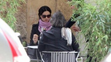 Rossella Brescia a pranzo insieme al suo compagno Luciano Cannito08