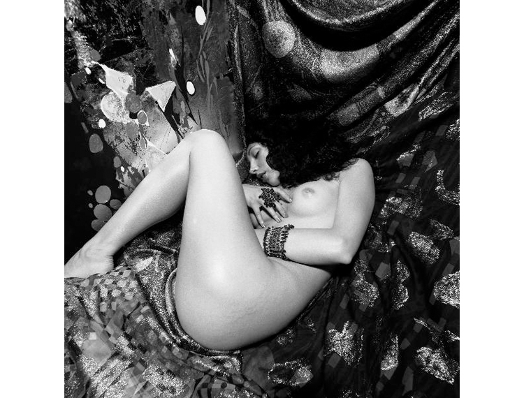 Alfa Castaldi, Nudo di Marina à la Klimt, 1980