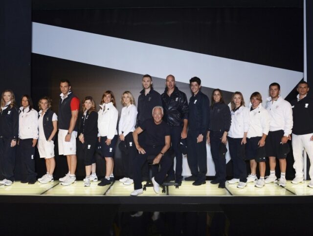 Giorgio_Armani with the athletes