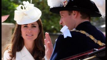 Kate Middleton in bianco Ordine della Giarrettiera 01