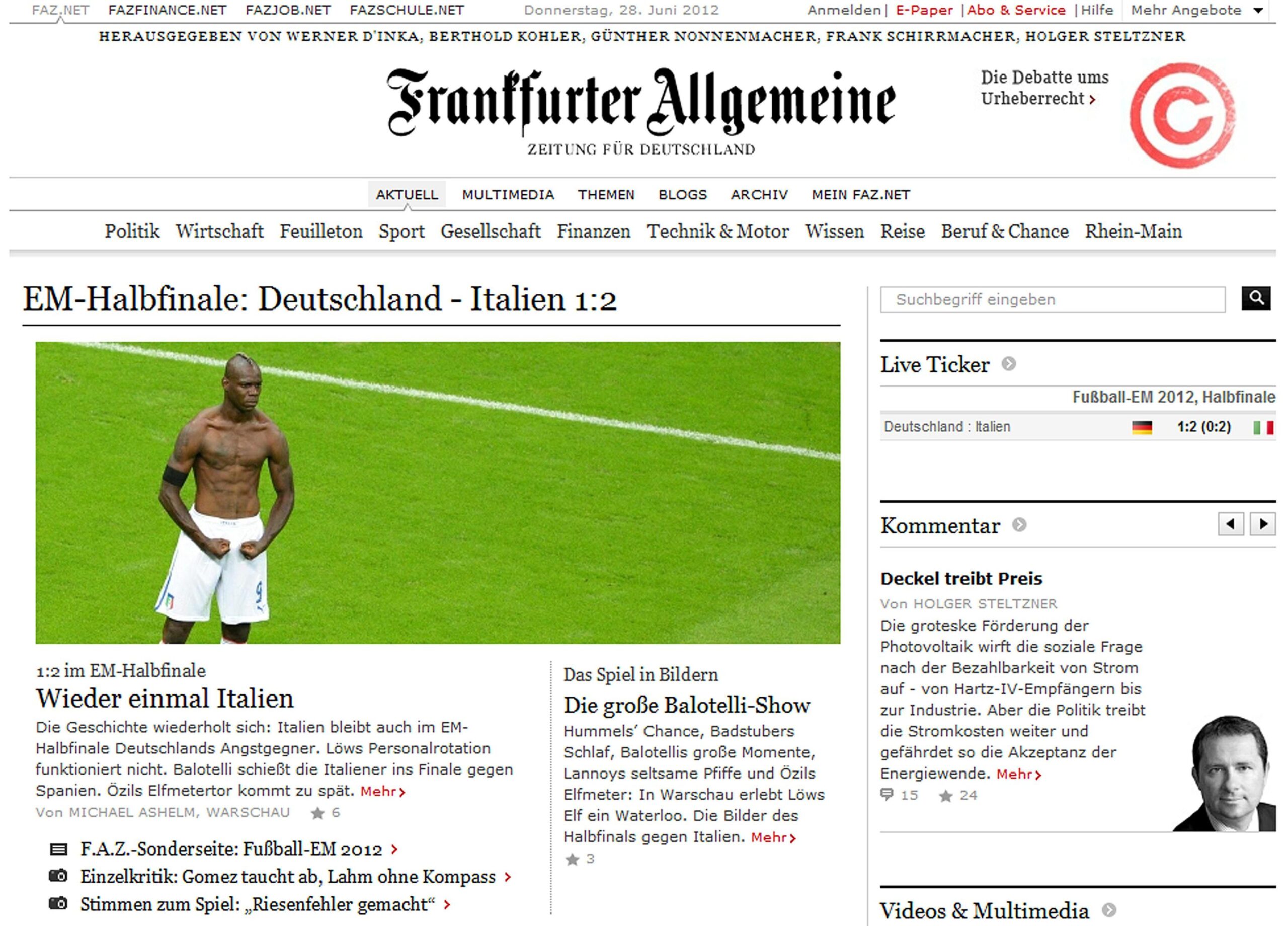 Italia-Germania: le prime pagine dei quotidiani stranieri 03