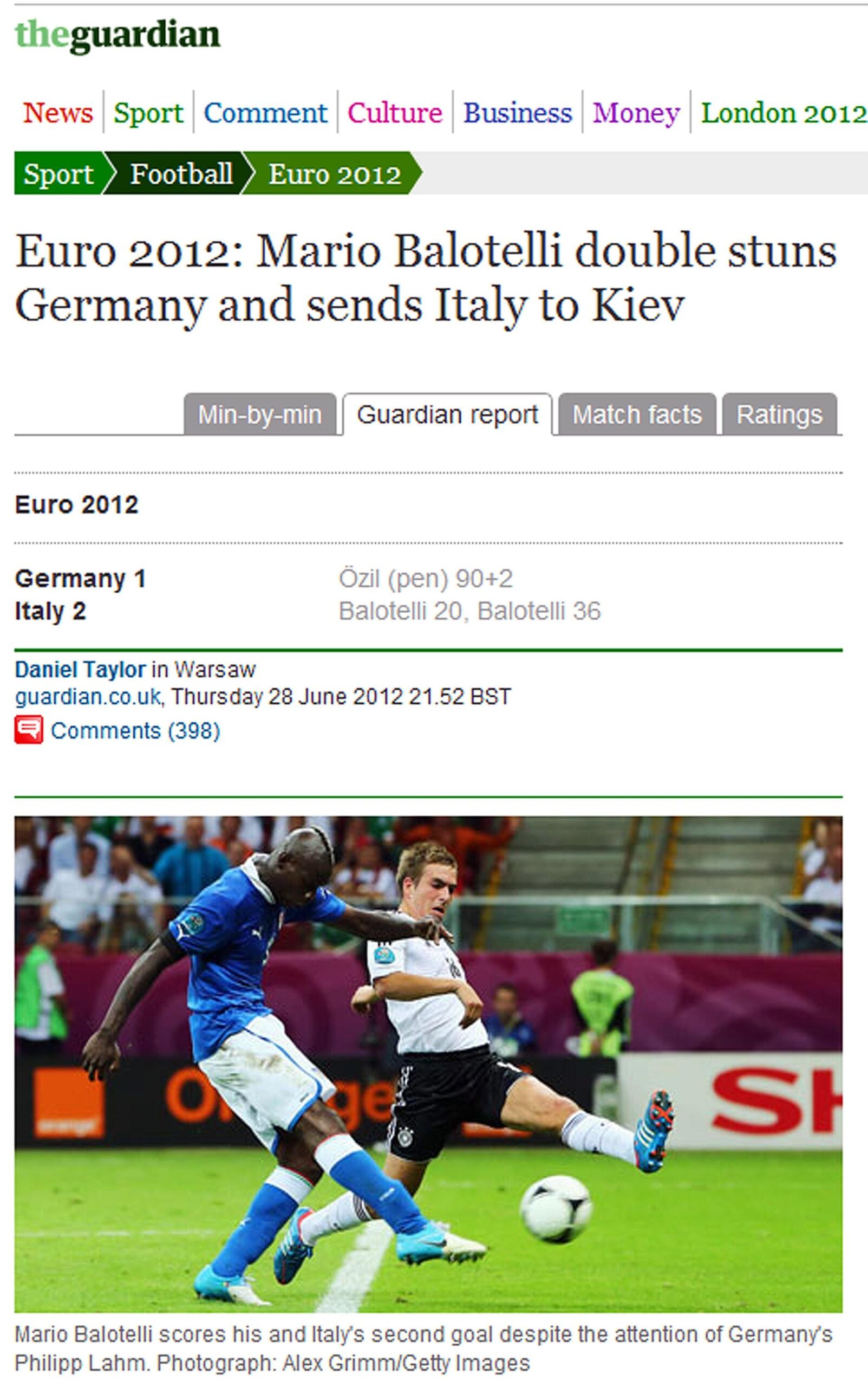 Italia-Germania: le prime pagine dei quotidiani stranieri 07