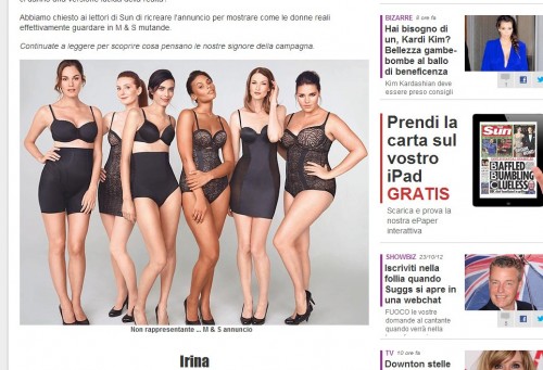 Pubblicità Marks & Spencer