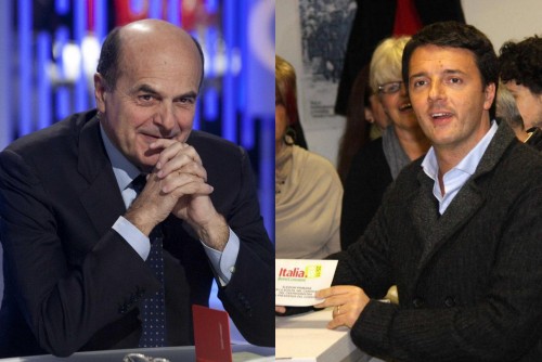 Pier Luigi Bersani e Matteo Renzi