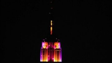 Alicia Keys accrende le nuove luci dell'Empire state building05