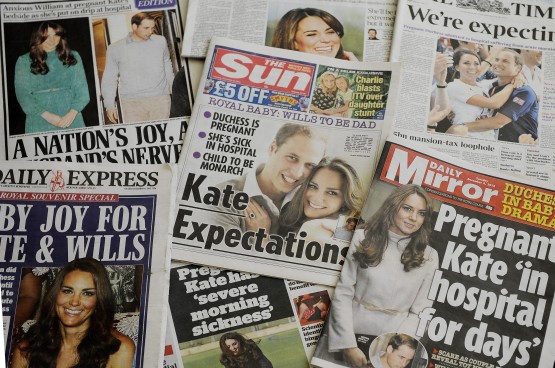 British Newspapers Report Duchess of Cambridge Pregnancy01