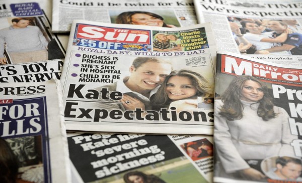 British Newspapers Report Duchess of Cambridge Pregnancy04