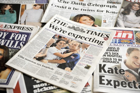 British Newspapers Report Duchess of Cambridge Pregnancy05