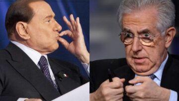 Silvio Berlusconi e Mario Monti