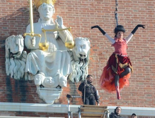 Carnevale a Venezia in piazza San Marco per il 'Volo dell'Angelo'06