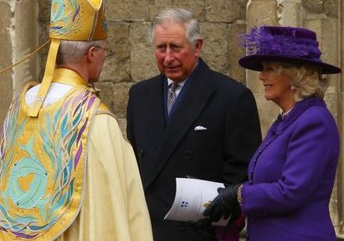Carlo e Camilla all'intronizzazione dell'arcivescovo di Canterbury Justin Welby01