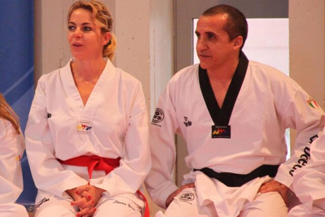 Claudia Gerini cintura nera di Taekwondo05