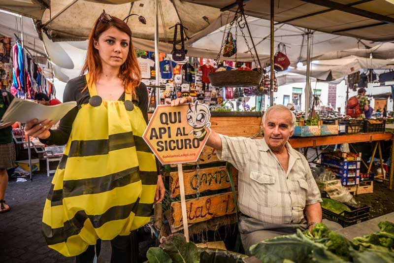 Greenpeace, sciami di api umani per dire basta ai pesticidi12