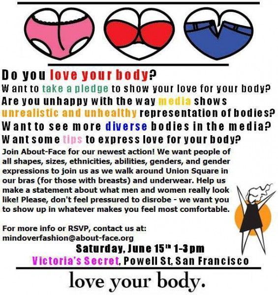 San Francisco, sit-in in intimo con i corpi veri contro Victoria' Secret 01