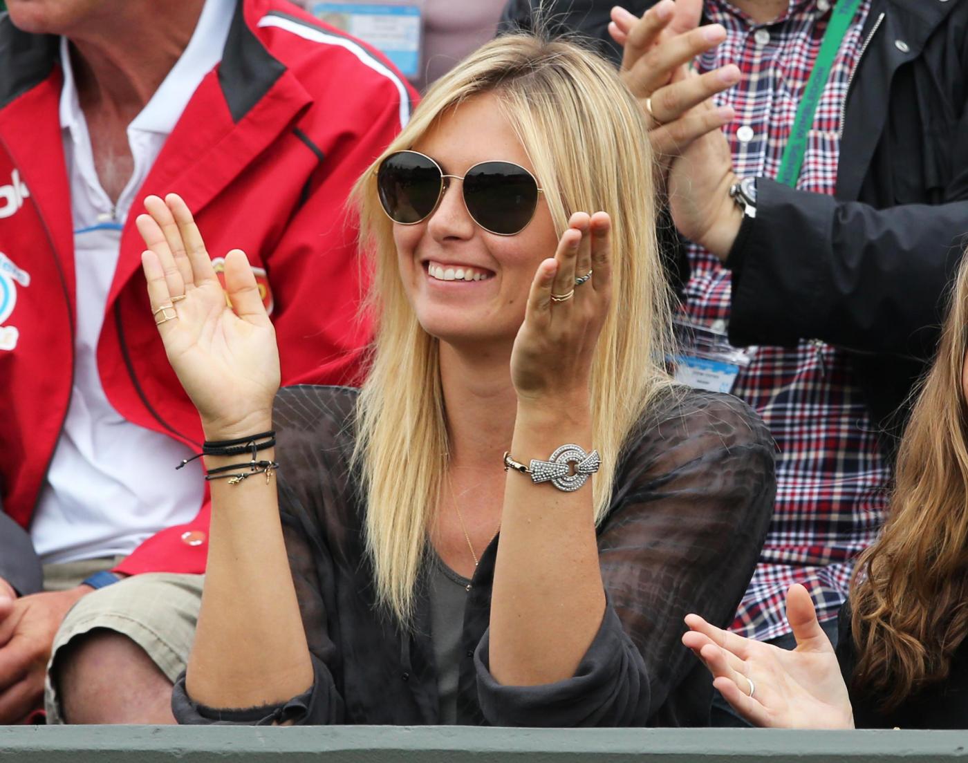 Wimbledon Tennis Championships Maria Sharapova tifosa del fidanzato a Wimbledon07