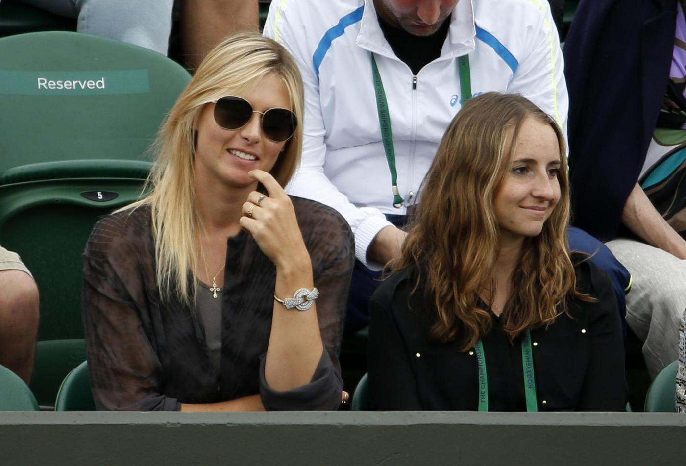 Wimbledon Tennis Championships Maria Sharapova tifosa del fidanzato a Wimbledon05