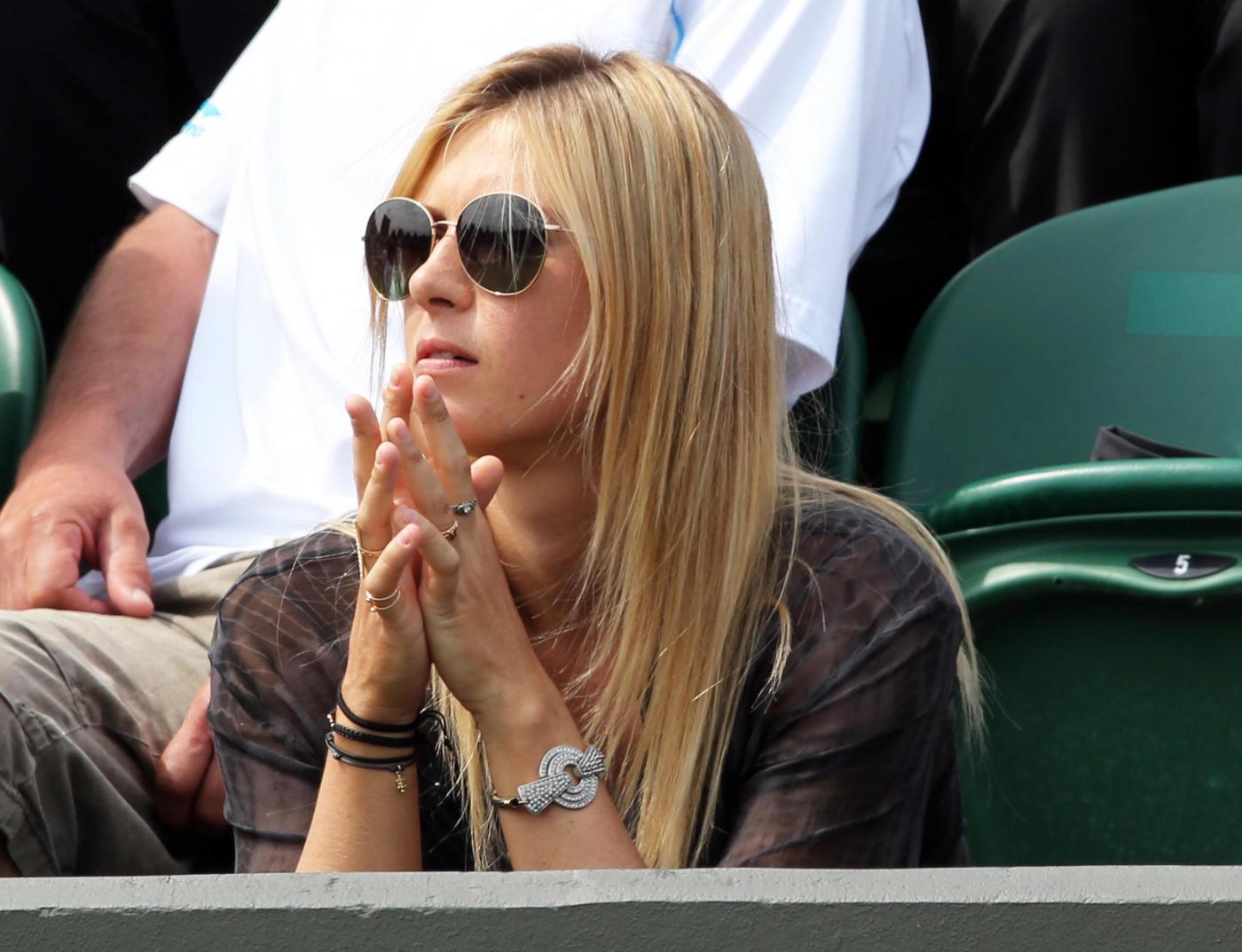 Wimbledon Tennis Championships Maria Sharapova tifosa del fidanzato a Wimbledon03