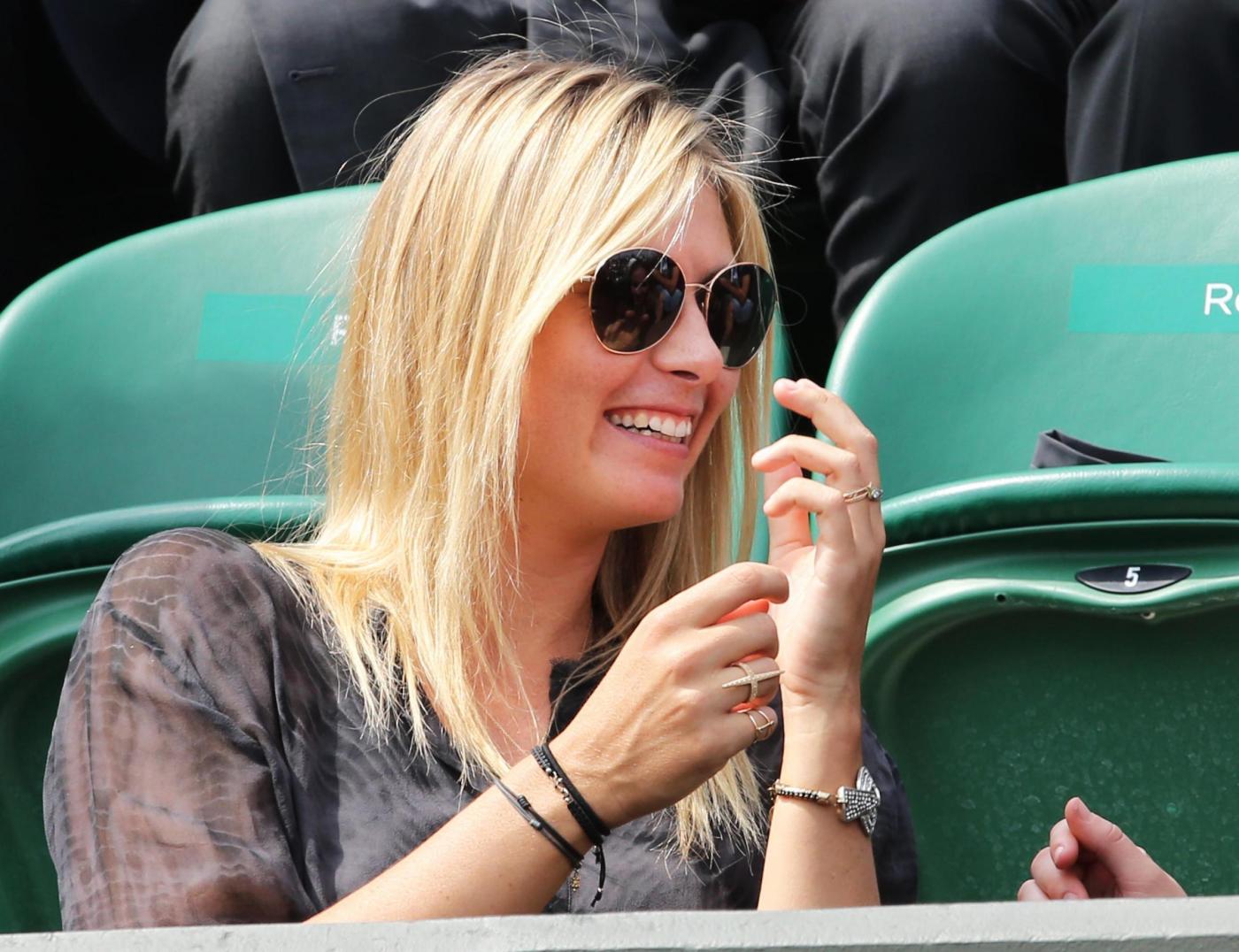 Wimbledon Tennis Championships Maria Sharapova tifosa del fidanzato a Wimbledon02