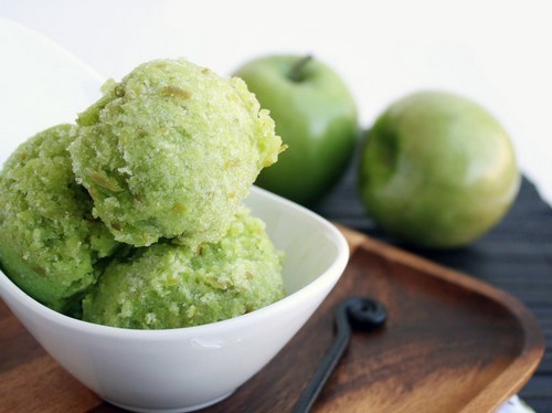 Ricette di dolci: sorbetto alla mela verde