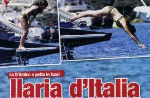 Ilaria D'Amico: topless in vacanza. Foto Novella2000