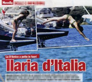 Ilaria D'Amico: topless in vacanza. Foto Novella2000