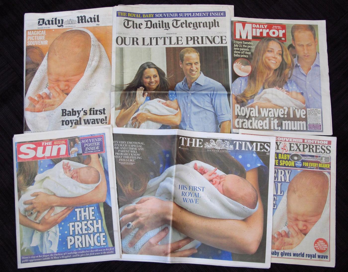 Kate Middleton: il royal baby sui giornali inglesi e sui gadget05
