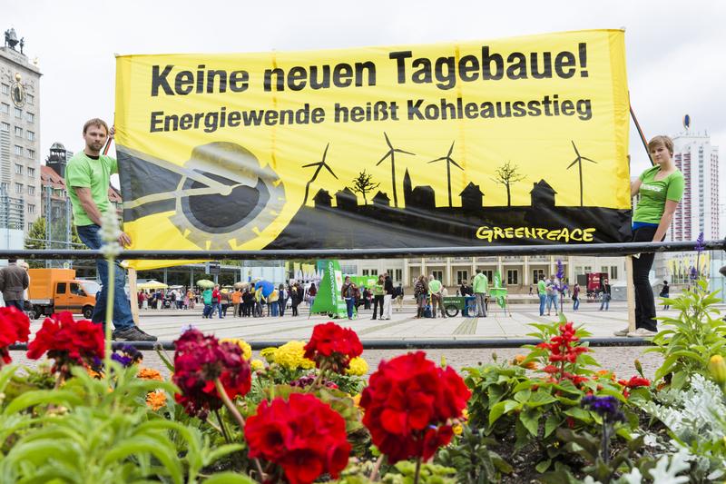 Global Anti-Coal Action DayGlobaler Anti-Kohle Tag in Leipzig