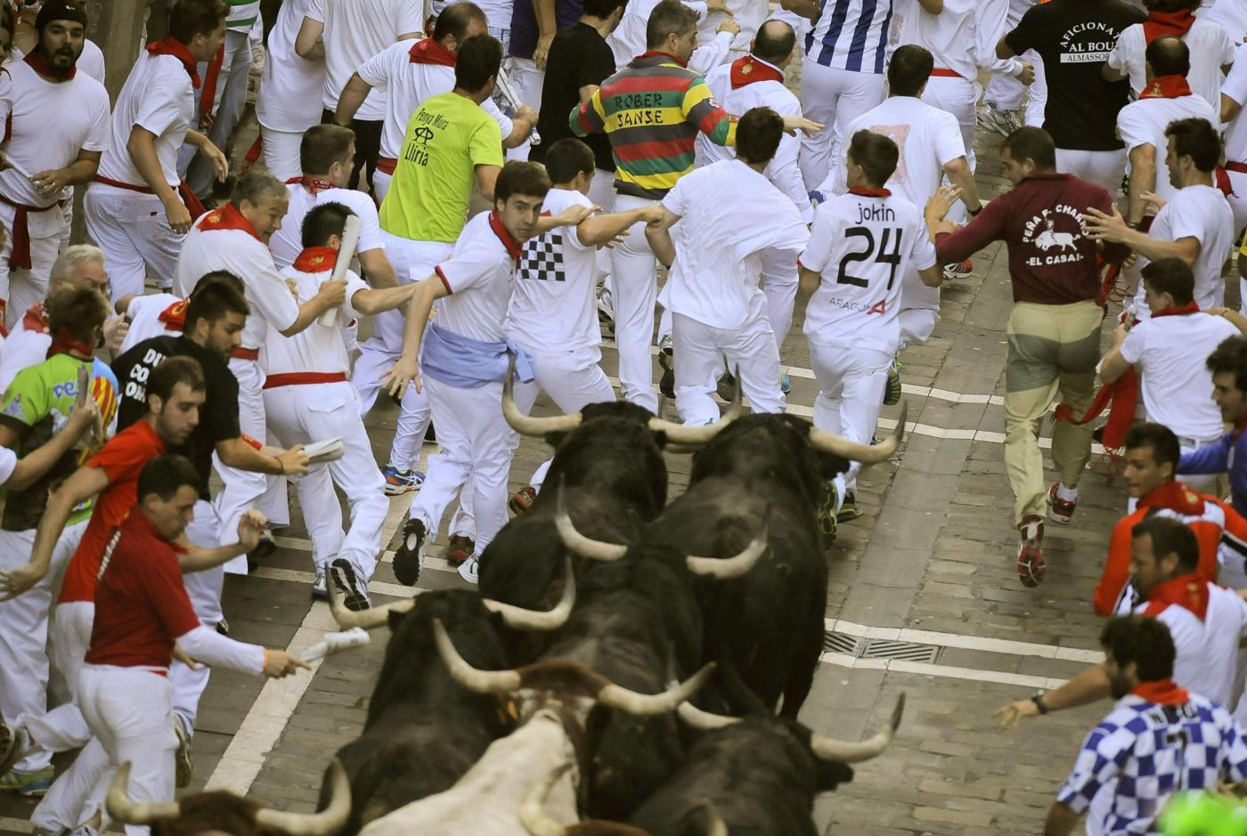 Pamplona, 47 feriti alla tradizionale corsa dei tori di San Firmino06