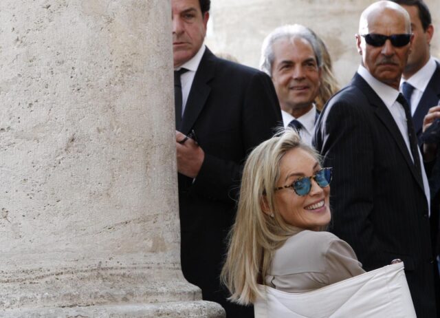 Sharon Stone a Roma per il film di Pupi Avati10