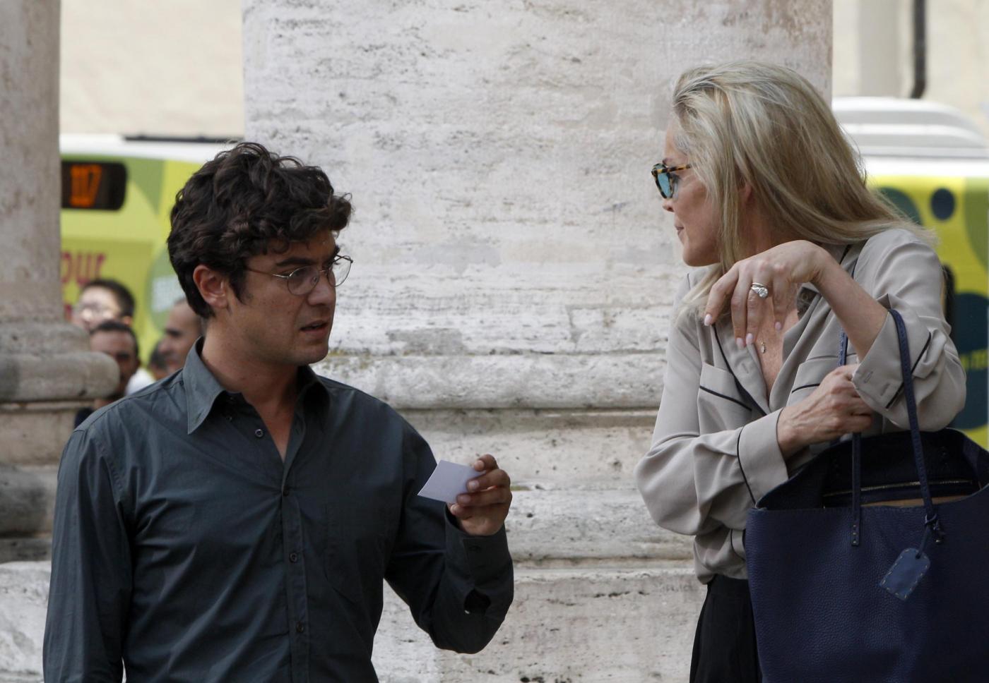 Sharon Stone a Roma per il film di Pupi Avati09