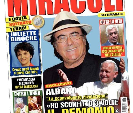 Al Bano ha sconfitto il demonio 3 volte: "Mi sono coperto di croci"