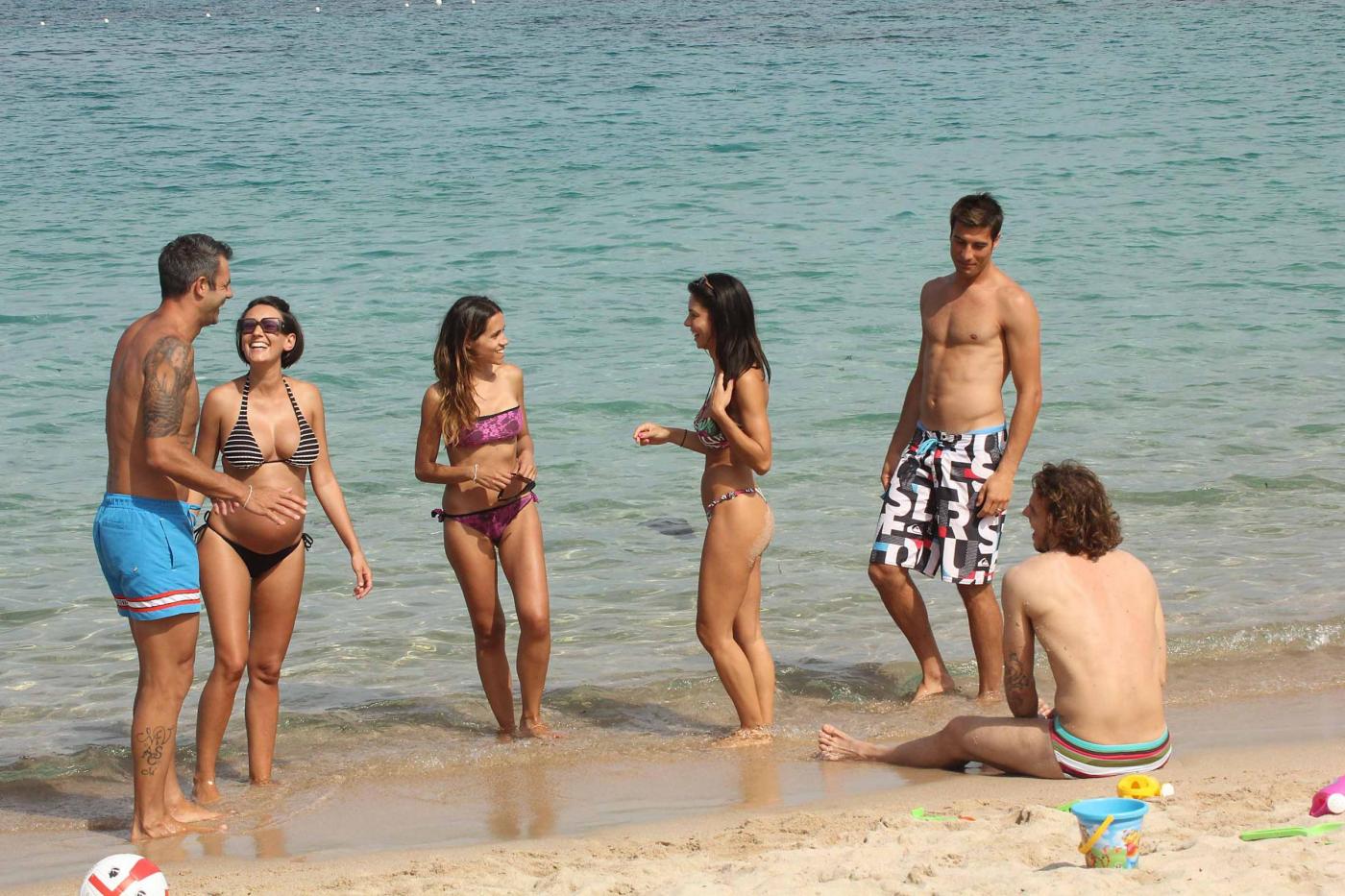 Peluso, Marchetti, Sorrentino e Tiribocchi in Costa Smeralda con le loro "wags" 09