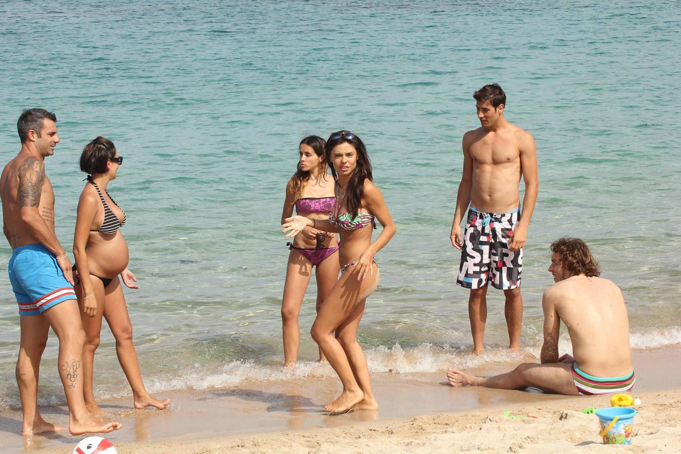Peluso, Marchetti, Sorrentino e Tiribocchi in Costa Smeralda con le loro "wags" 08