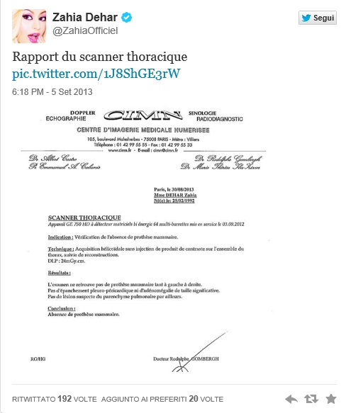 Zahia Dehar, (ex) baby escort: "Tette naturali", foto prove su Twitter