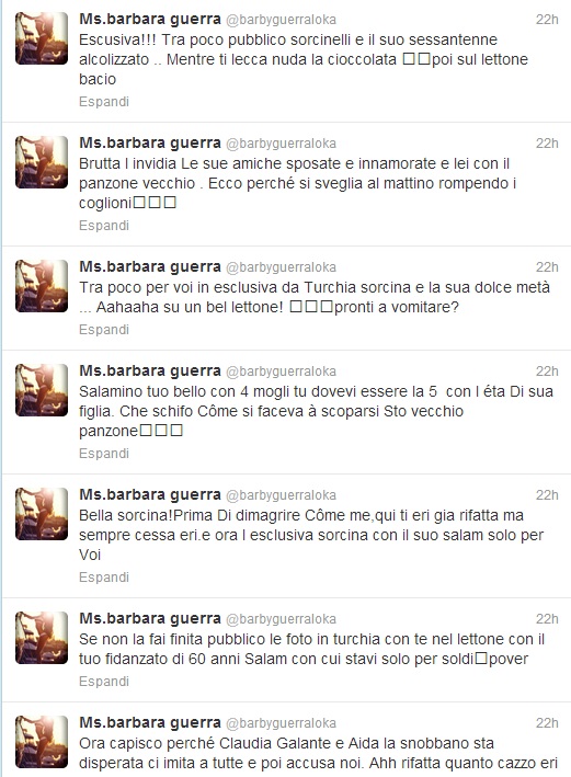 Barbara Guerra e Alessandra Sorcinelli: insulti e minacce, guerra su Twitter