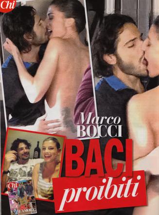 Marco Bocci, baci appassionati con Francesca Valtorta sul set