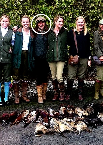 Pippa Middleton: 50 uccelli morti, ma lei ride. È polemica
